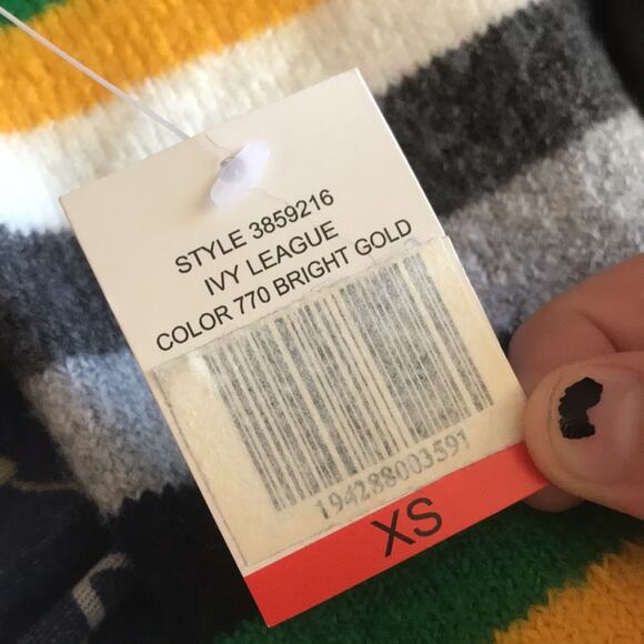 Court & Rowe NEW Sleeve Stripe Crop Sweater XS - Picture 5 of 7